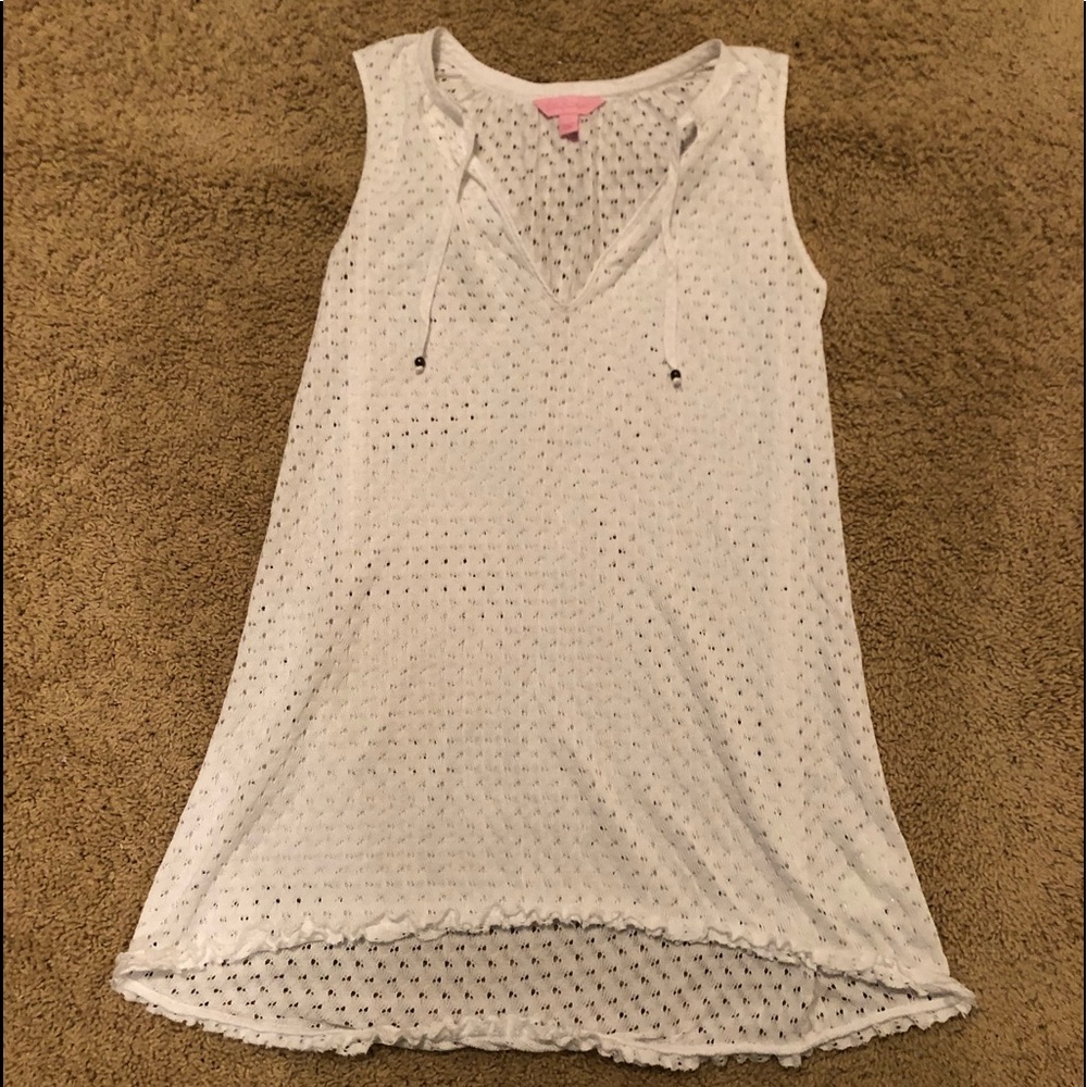 lilly pulitzer white swimsuit cover up